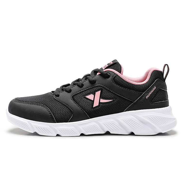 XTEP Breathable Lightweight Breathable And Lightweight Low top Casual Running Shoes Women’s Black Rouge Peach Pink