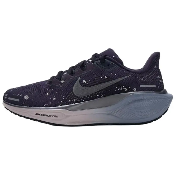 Nike Pegasus 41 Abrasion Resistant Breathable Rubber/Reactx Foam Training Running Shoes Women's Purple