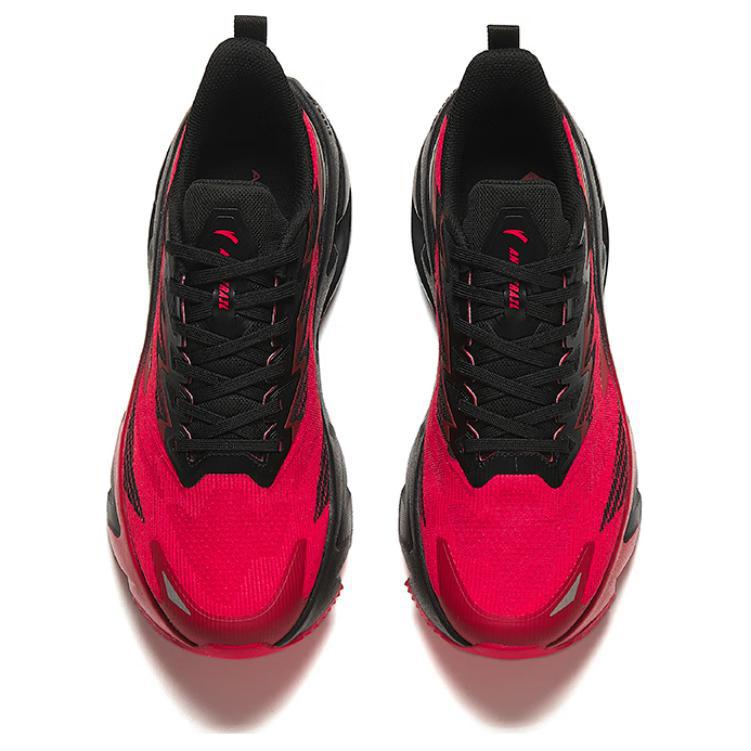 Anta Heavenly Capital Cushioning, Wear Resistant Low top Running Shoes Men’s Black Red