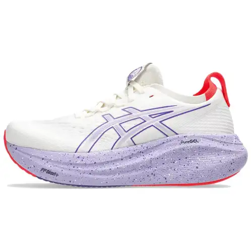 ASICS GEL Nimbus 27 Breathable FFBLAST+Technology , Track & Field Competition Running Shoes Women's White