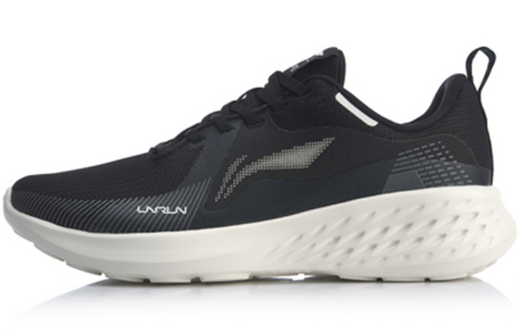 Li Ning Comfortable Slip Resistant, Abrasion Resistant, Lightweight Low top Running Shoes Men’s Black