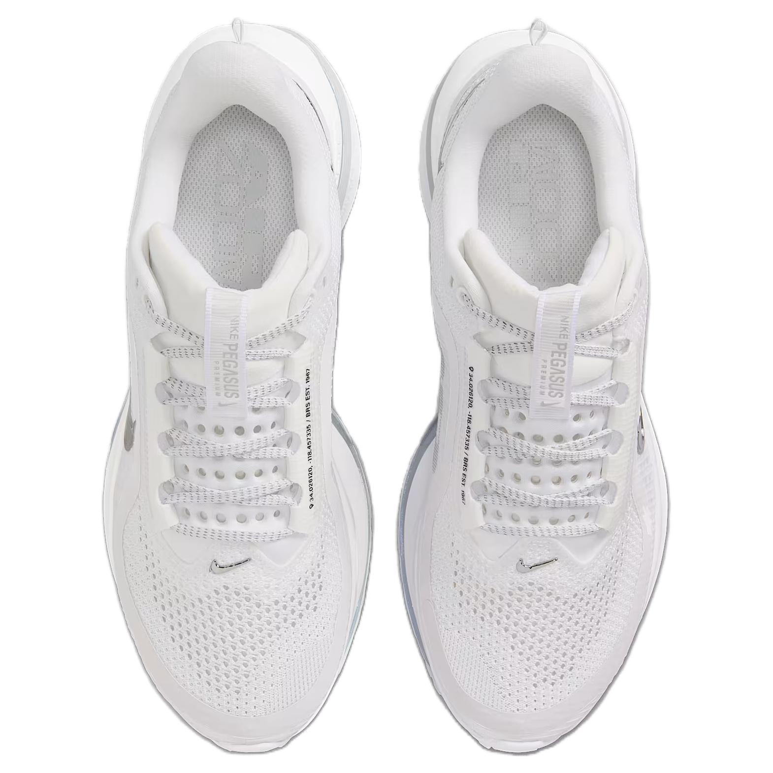 Nike Air Zoom Pegasus Premium White Metallic Silver Women’s