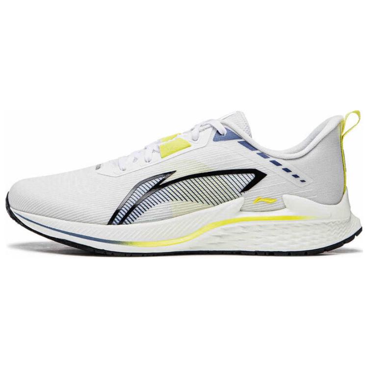 Li Ning Slip Resistant Abrasion Resistant Slip Resistant Abrasion Resistant Low top Running Shoes Men’s Gray Yellow
