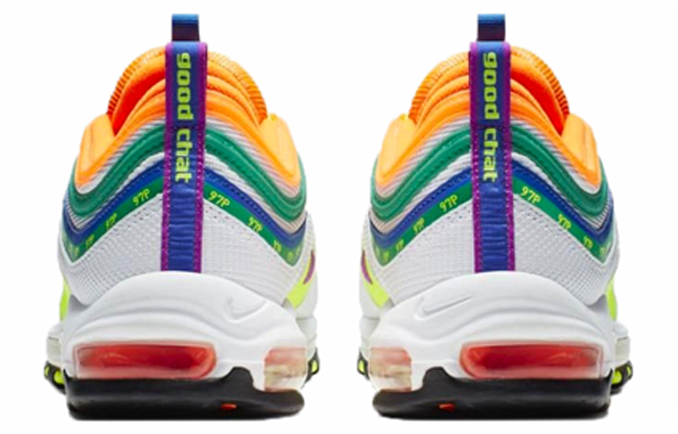 Кроссовки Nike Air Max 97 OG "London Summer of Love" (бело-оранжевые) — Белый / оранжевый — фото 3
