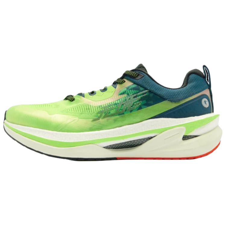 QIAODAN Infinity PRO 2.0 Cushioning Slip Resistant Abrasion Resistant Low top Sprint Running Shoes Men’s Green Blue