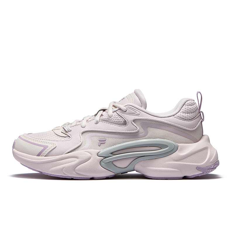 FILA FUSION Textile, Synthetic Leather Low top Casual Running Shoes Women’s Soft Pink