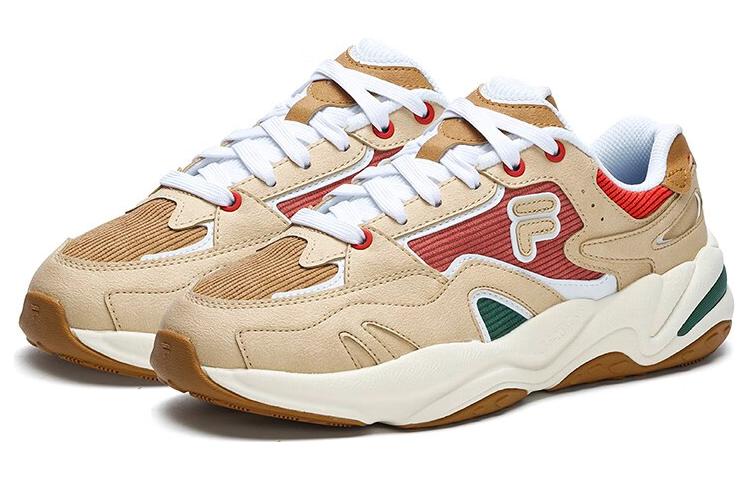 FILA FUSION Flash Synthetic Leather Low top Running Shoes Women’s Wheat Bran