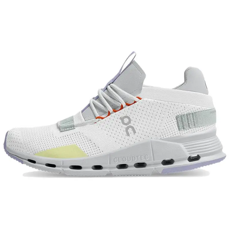 On Running Cloudnova White Glacier Grey Lavender Women's