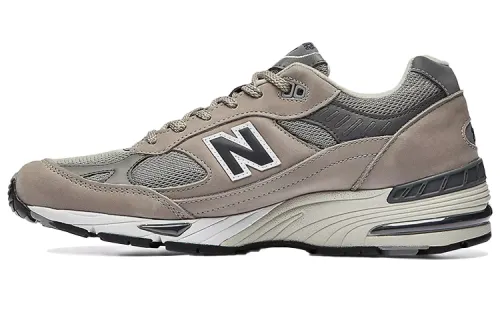 New Balance NB 991 V1 Retro 20th Anniversary Fabric TPU Pigskin Shock Absorbing Wear-Resistant Breathable Wrapping Support Low-top Casual Urban Commuting Running Shoes Men's Gray Brown British Made