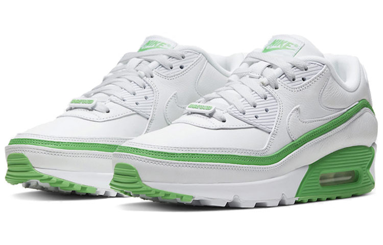 Кеды UNDEFEATED x Nike Air Max 90 (бело-зеленые) — Белыйзелёный — фото 3