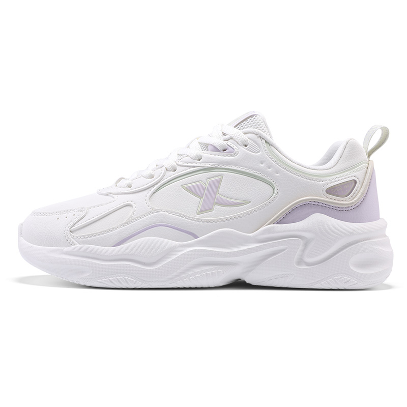 XTEP Cushioning Abrasion Resistant Cushioning, Wear Resistant Low top Casual Running Shoes Women’s