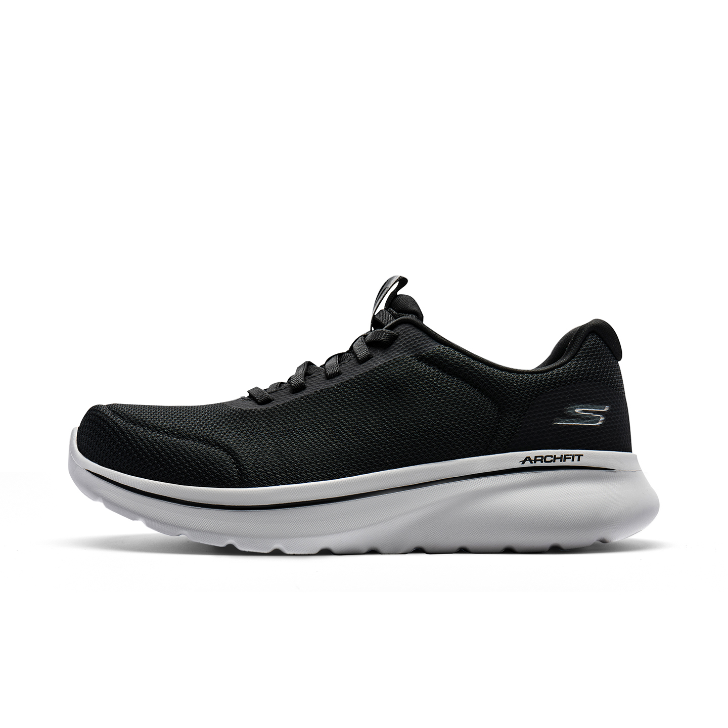 Skechers Go Walk Arch Fit Mesh Low top Running Shoes Men’s Black Gray