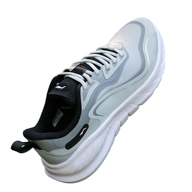 Li Ning Breathable Lightweight Rebound Low top Casual Running Shoes Men’s Gray