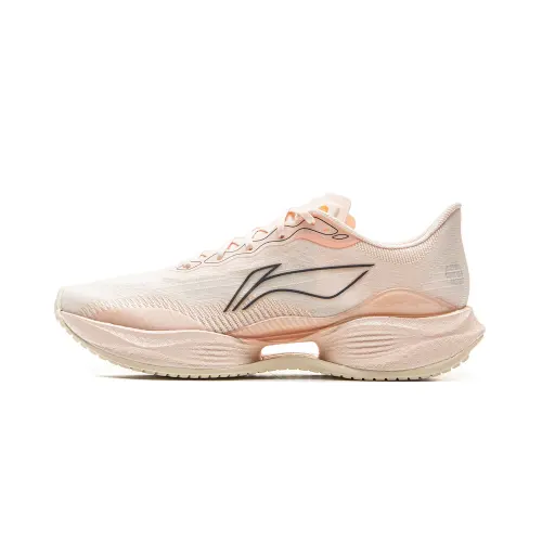 Li Ning Super Light 22 Running Shoes Women's Low Top Light Orange Petal