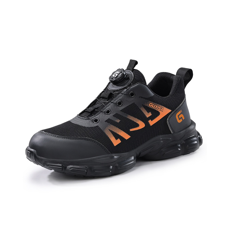 LANOUDUN Impact Resistant, Lightweight, Slip Resistant Low top Outdoor Shoes Unisex Black