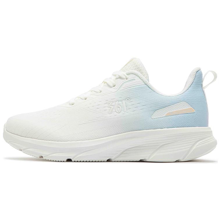 361° Breathable Mesh Cushioning, Wear Resistant Low top Sprint Running Shoes Women’s White Blue