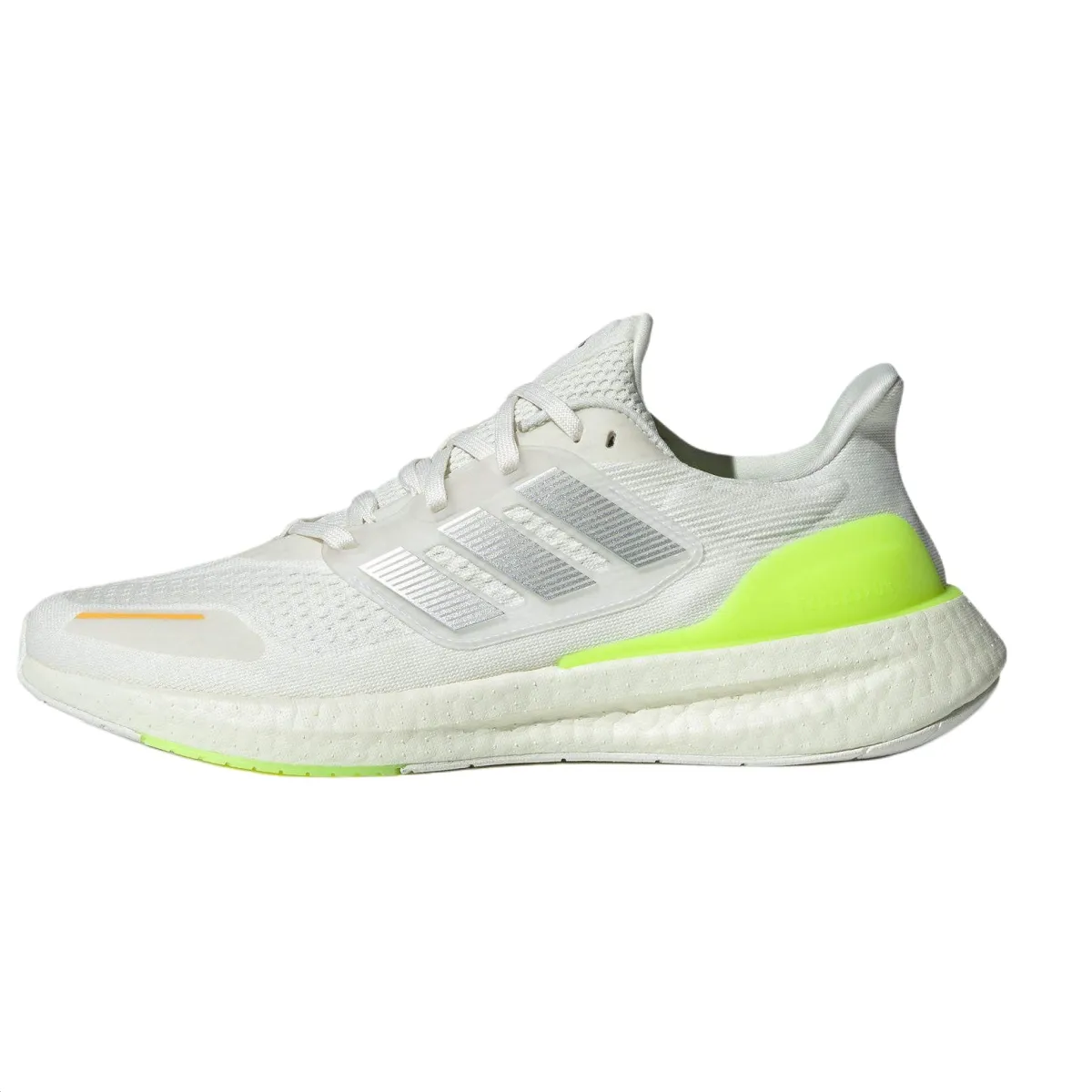 Adidas Pureboost 23 Fabric Low top BOOST Long Distance Running Sprint Running Shoes Unisex White Yellow