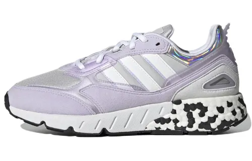 Adidas Originals ZX 1K Boost 2.0 Running Shoes Women's Low Top Silver Purple