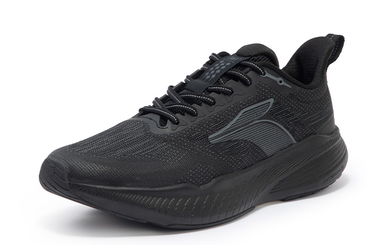 361° Cushioning Slip Resistant Abrasion Resistant Breathable Low top Running Shoes Men’s Black Gray