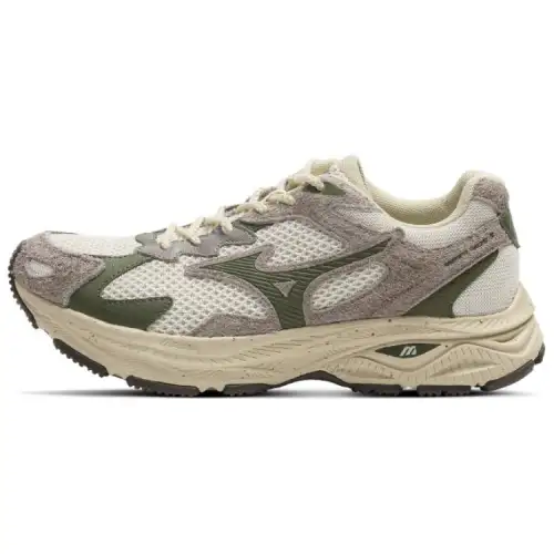 Mizuno Racer S Running Shoes Unisex Low Top Fern Color/Dove Gray/Grass Green