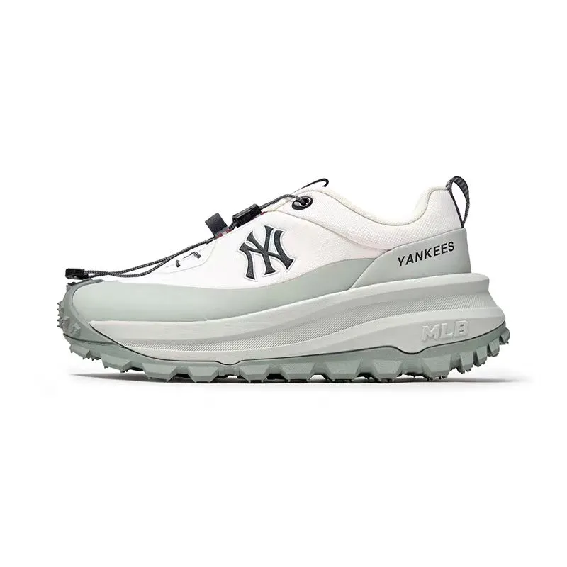 MLB New York Yankees Fabric Height Increasing Low top Chunky Sneakers Unisex Mint
