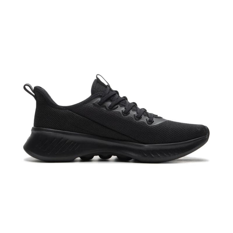 Li Ning Fabric Slip Resistant And Breathable Low top Running Shoes Men’s Black