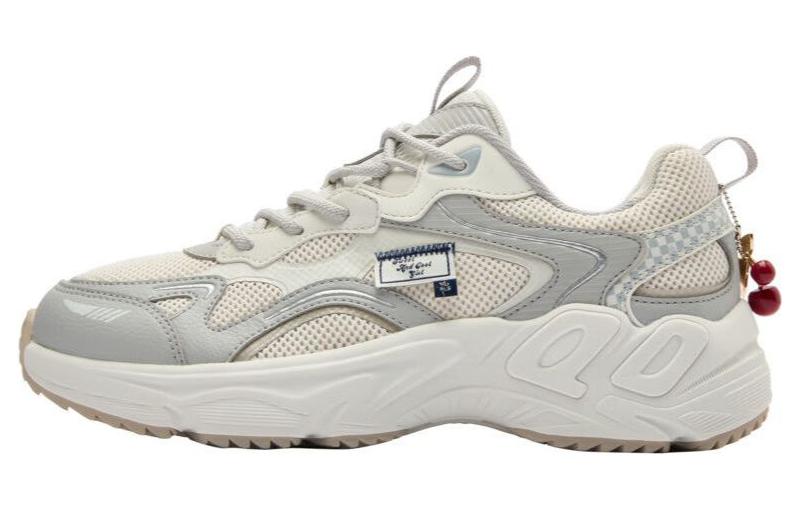 QIAODAN Cherry Shoes Synthetic Leather, Textile Height Increasing, Abrasion Resistant, Lightweight, And Breathable