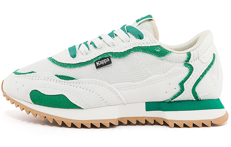 Kappa Slip Resistant Abrasion Resistant Low top Running Shoes Unisex White Green