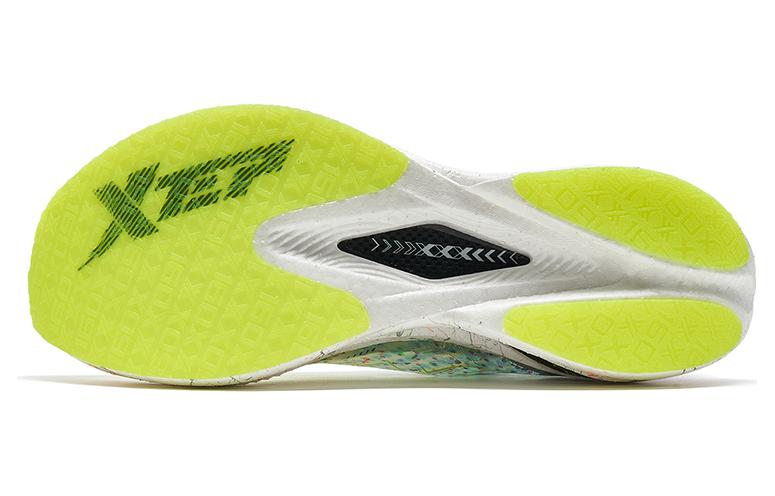 XTEP 160X 3.0 Pro Casual Slip Resistant Abrasion Resistant Low top Sprint Running Shoes Women’s White Green Blue