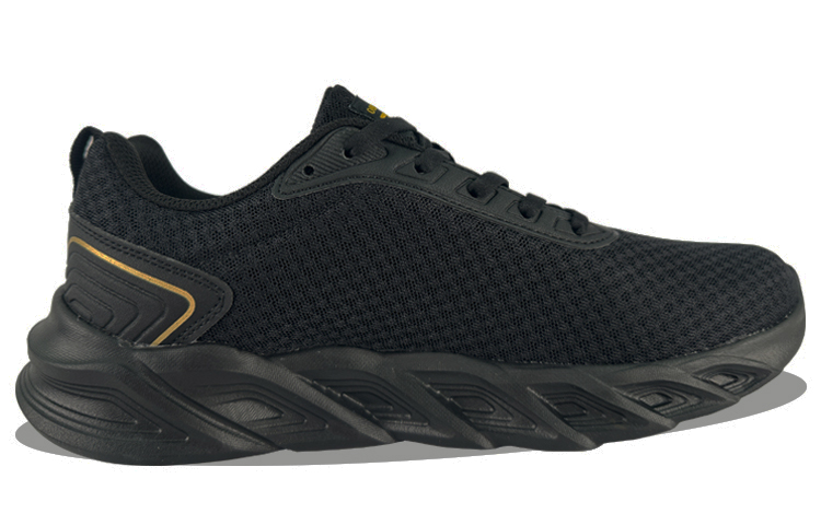 361° Lightweight And Breathable Low top Running Shoes Men’s Black Gold