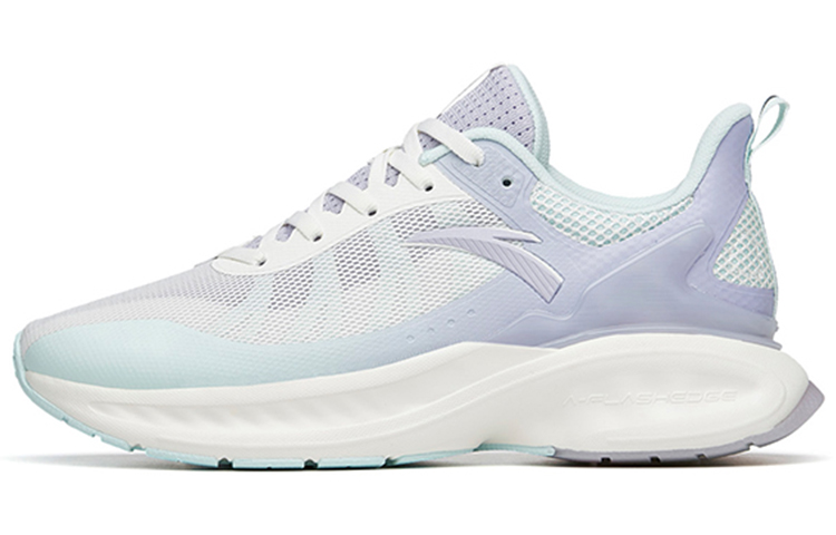 Anta Cushioning Slip Resistant Abrasion Resistant Breathable Low top Running Shoes Women’s White Blue Gray