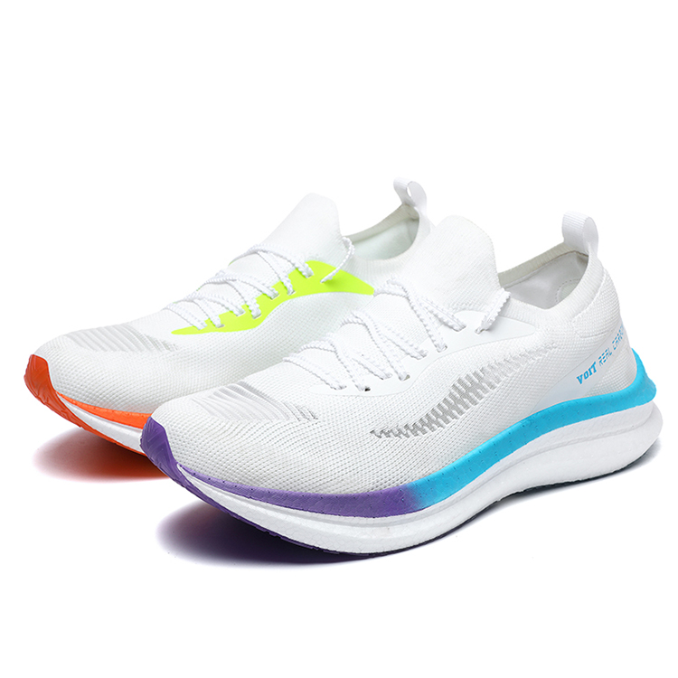 VOIT Running Shoes Unisex Low Top Left White Mismatched