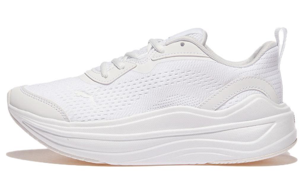 PUMA Softride Slip Resistant Abrasion Resistant Low top Casual Running Shoes Women's White