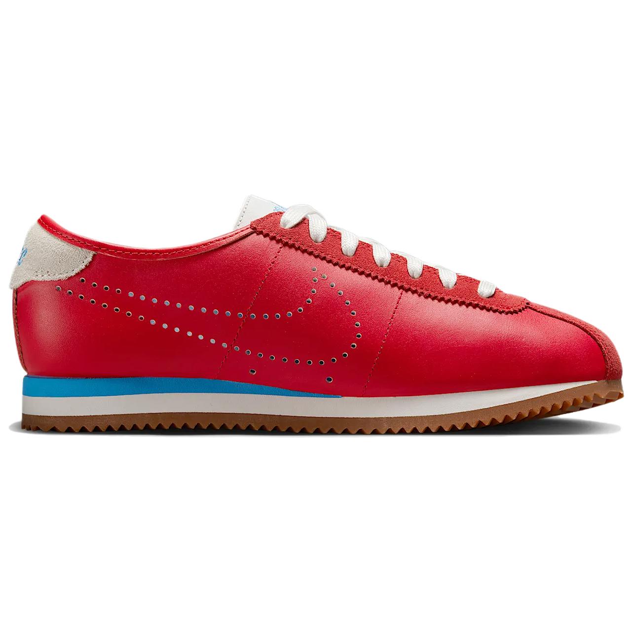 Nike Cortez Leather University Red University Blue Perforated Swoosh Women’s