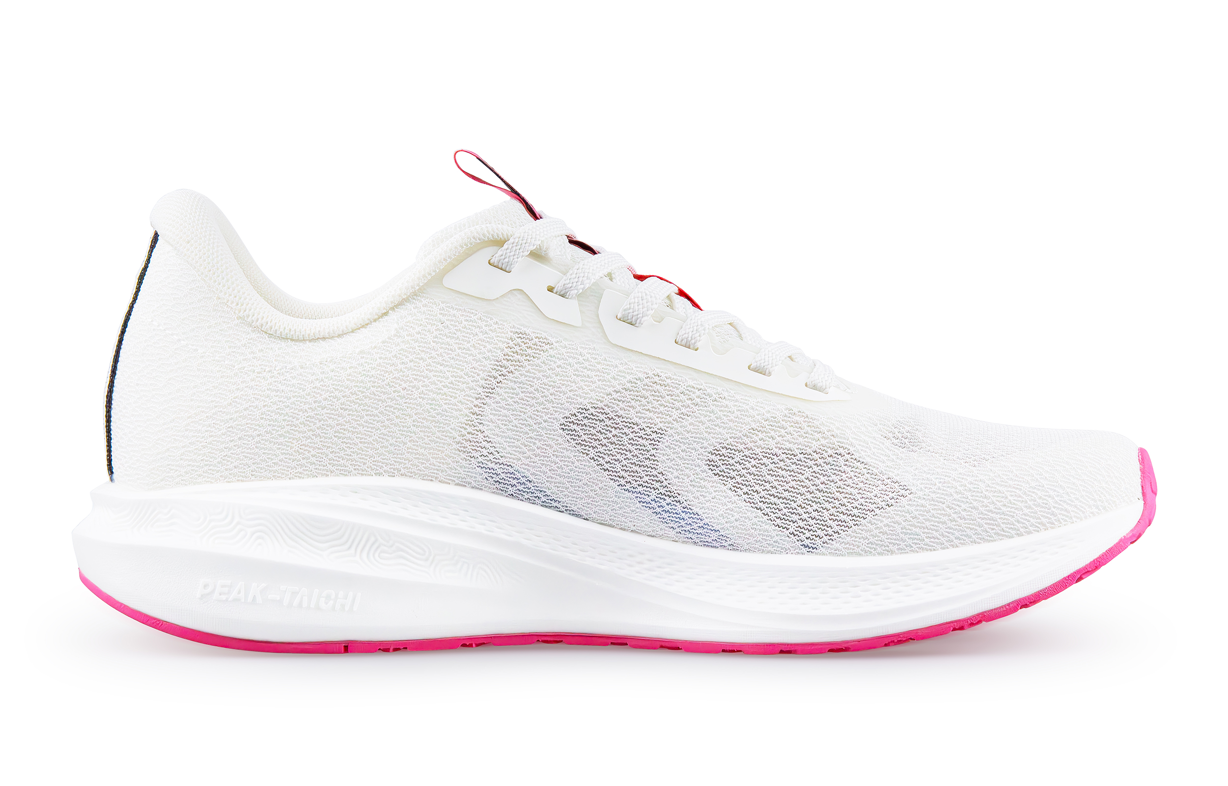 PEAK Low Top Running Shoes Unisex White Rose Red