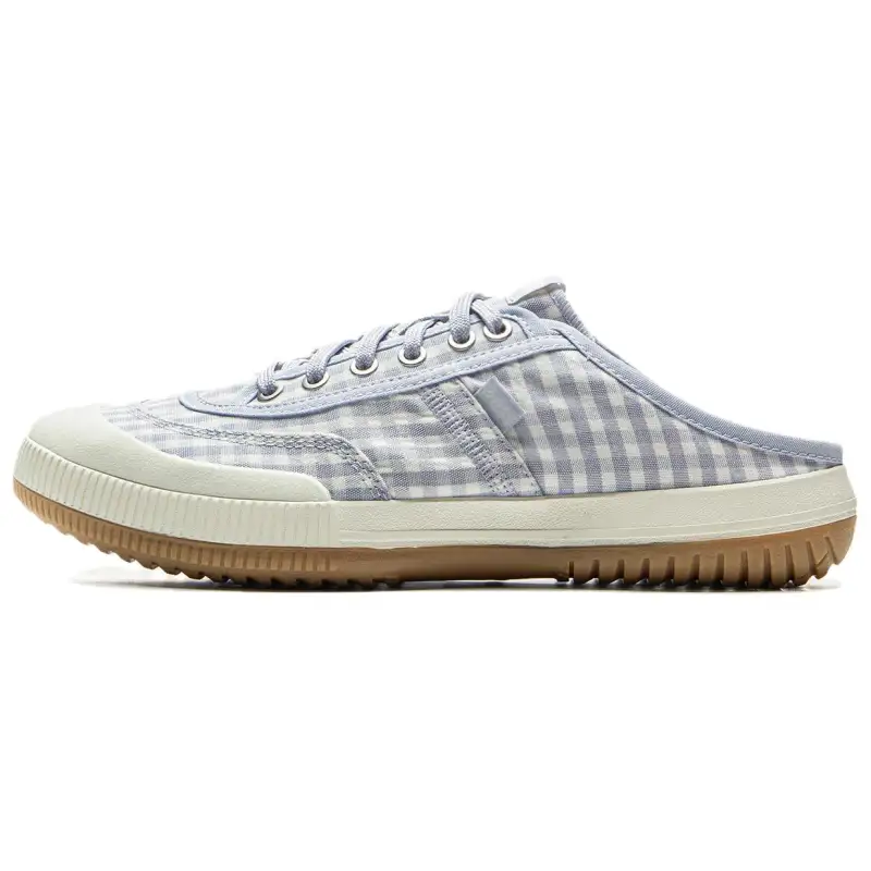 Li Ning Slip Resistant Abrasion Resistant Odor Resistant Closed Toe Slippers Women's White Blue