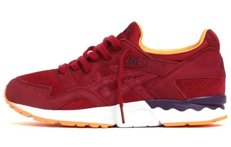 Asics Gel Lyte 5 Breathable Low top Athletic Shoes Women's Red