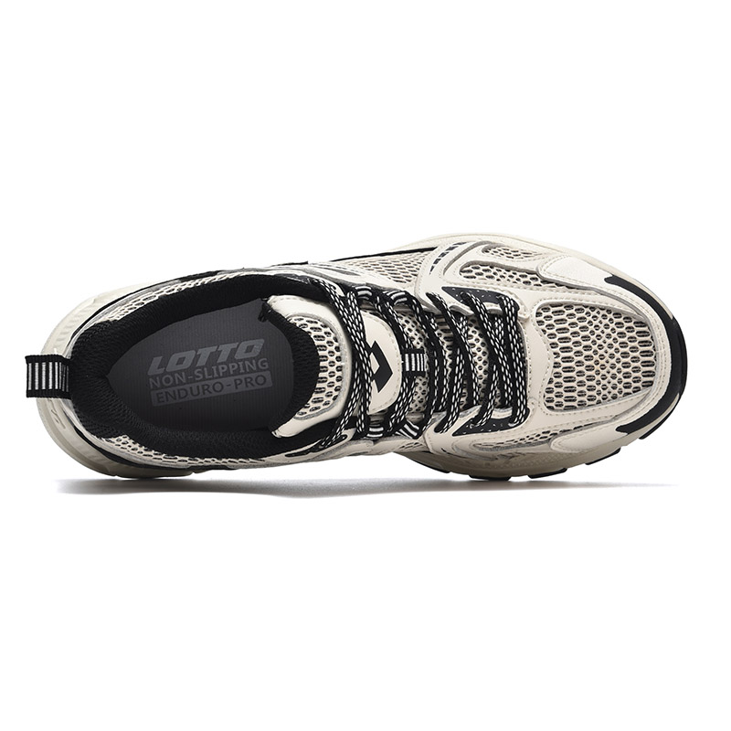 LOTTO Cushioning Slip Resistant Abrasion Resistant Low top Running Shoes Women’s Beige/Black