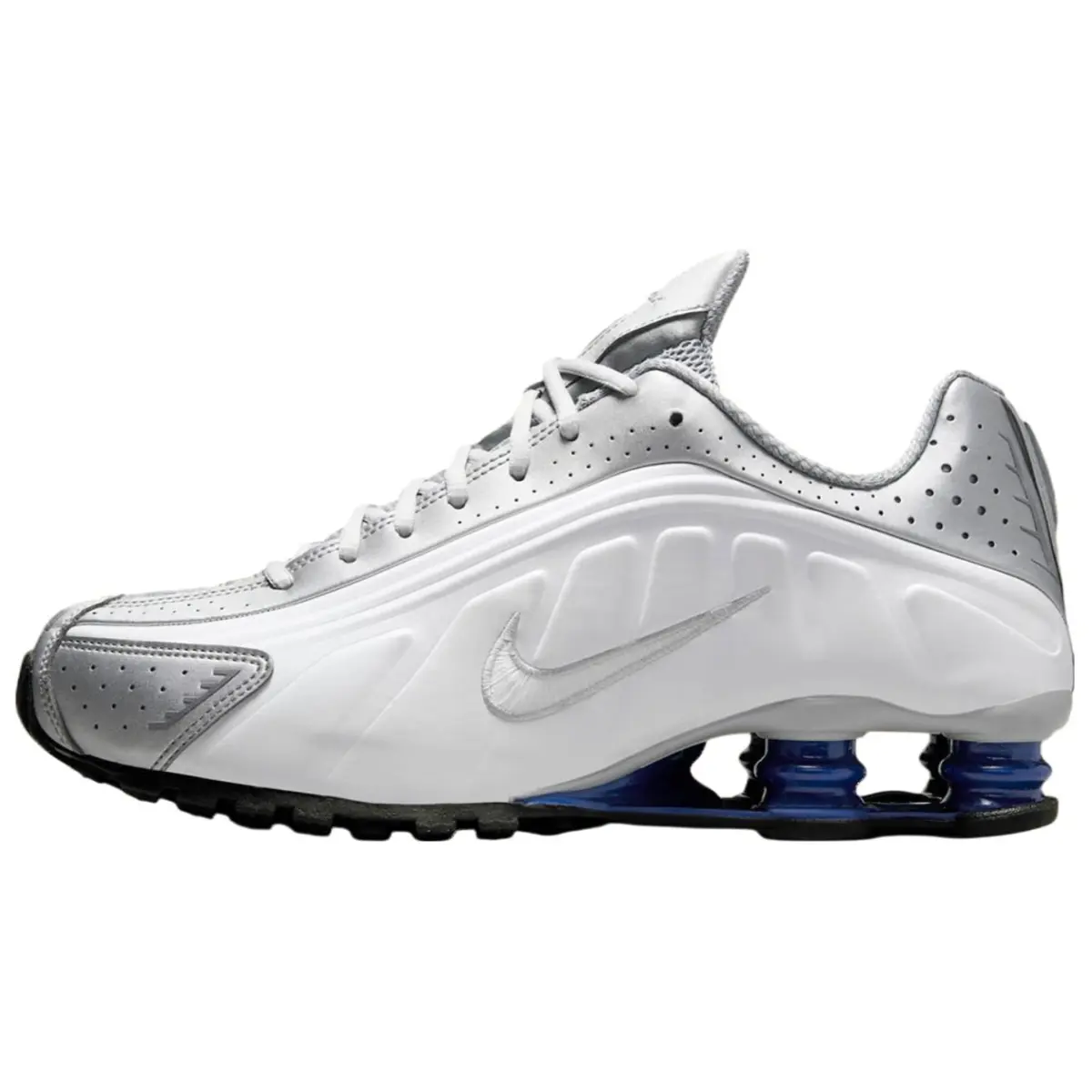 Nike Shox R4 Slip Resistant Abrasion Resistant Low top Casual Long Distance Running Sprint Running Shoes Men's