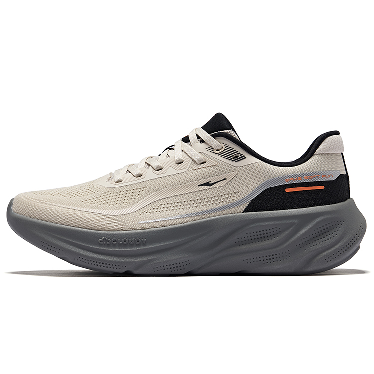 Erke Low top Sprint Running Shoes Men’s Pumice Gray Jet Black
