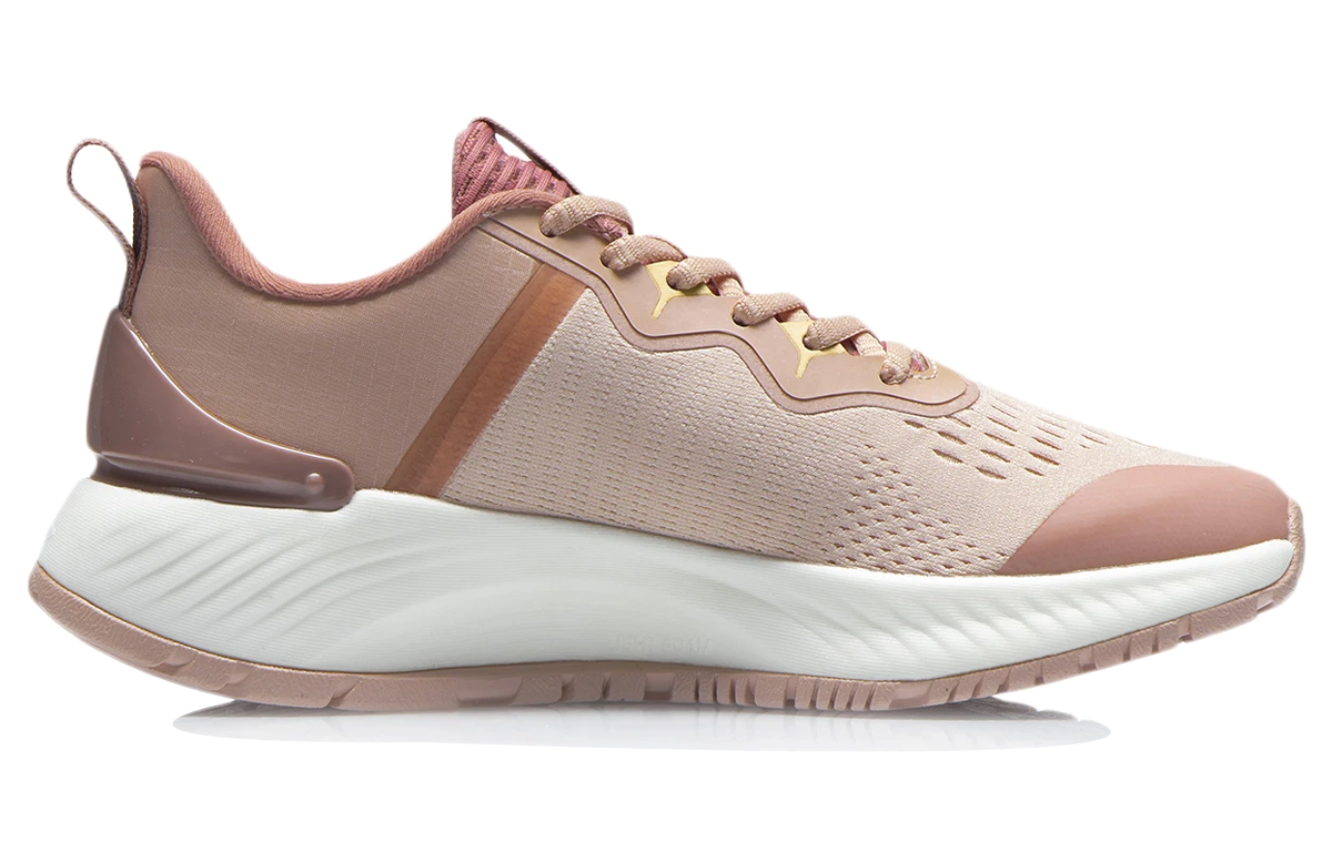 Li Ning YueYing Essential Reflective Cushioning Low top Running Shoes Women’s Peach Orange Pink