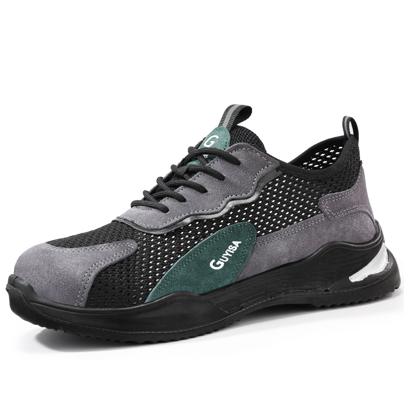 GUYISA Impact Resistant Slip Resistant Impact Resistant Slip Resistant Low top Outdoor Shoes Unisex Black