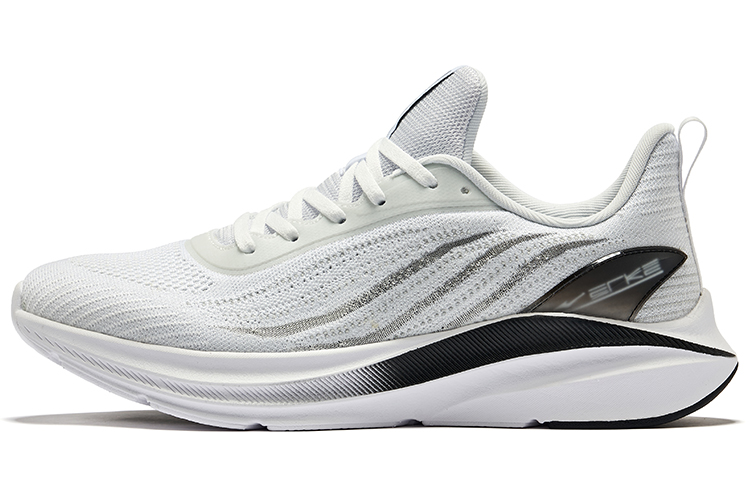 Erke Cushioning, Wear Resistant Low top Running Shoes Men’s White Black