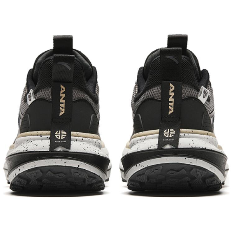 Anta Cushioning Slip Resistant Low top Running Shoes Men’s Gray Black