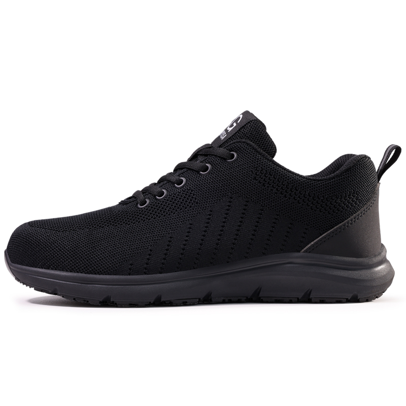 LANOUDUN Slip Resistant Impact Resistant Low top Outdoor Shoes Unisex Black