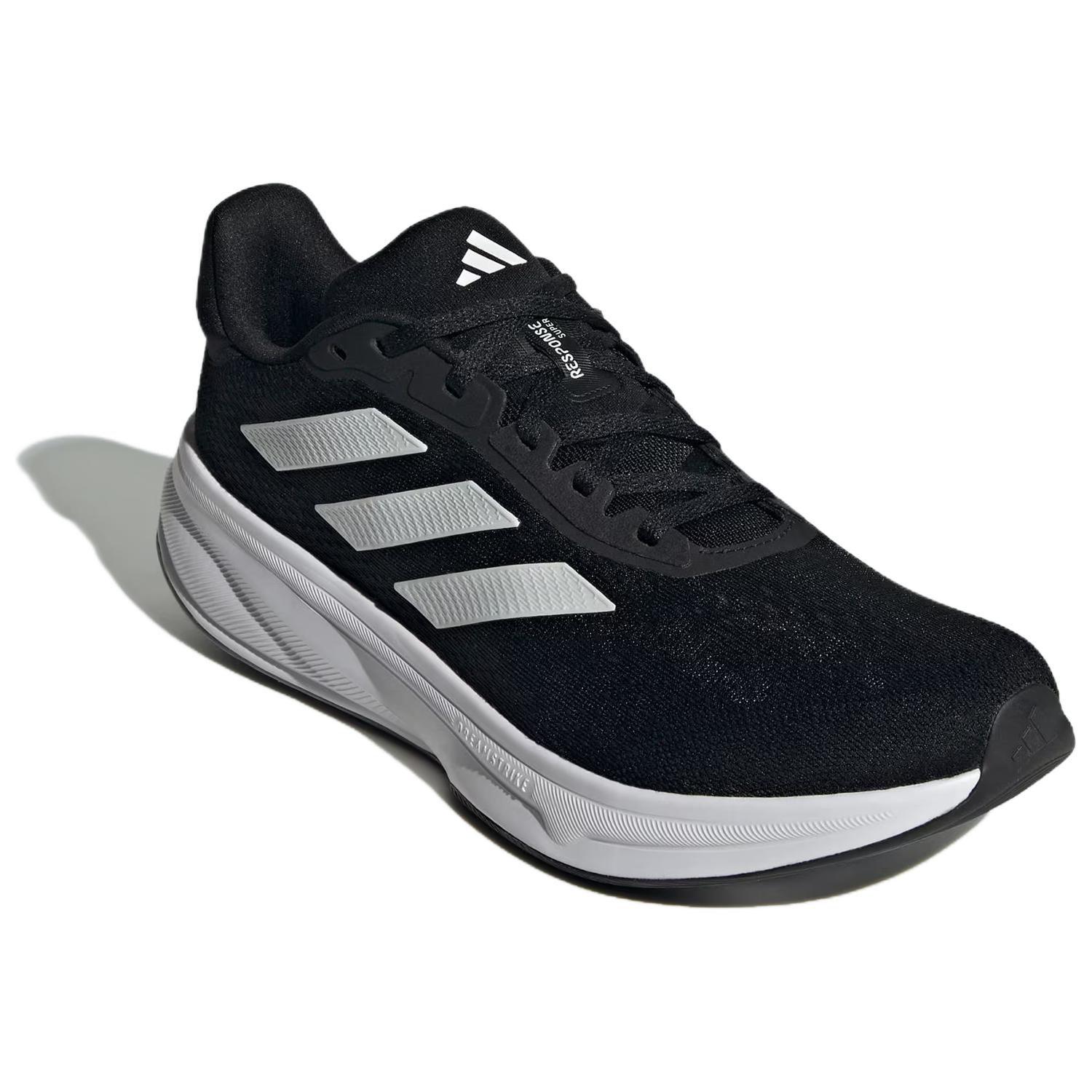 Adidas Response Super Slip Resistant Abrasion Resistant Low top Running Shoes Men’s Black