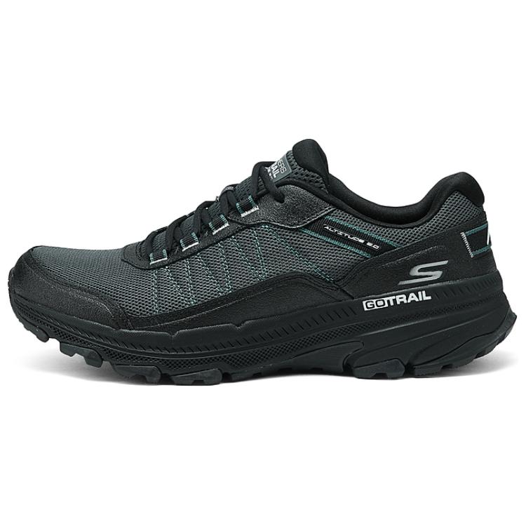 Skechers Go Run Trail Abrasion Resistant Low top Running Shoes Men’s Black Gray