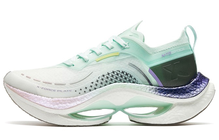 XTEP Slip Resistant, Abrasion Resistant, Breathable, Lightweight, Rebound Low top Casual Running Shoes Women’s