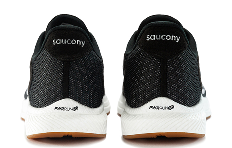 Saucony Freedom 4 Cushioning Slip Resistant Abrasion Resistant Low top Casual Running Shoes Men’s Black White