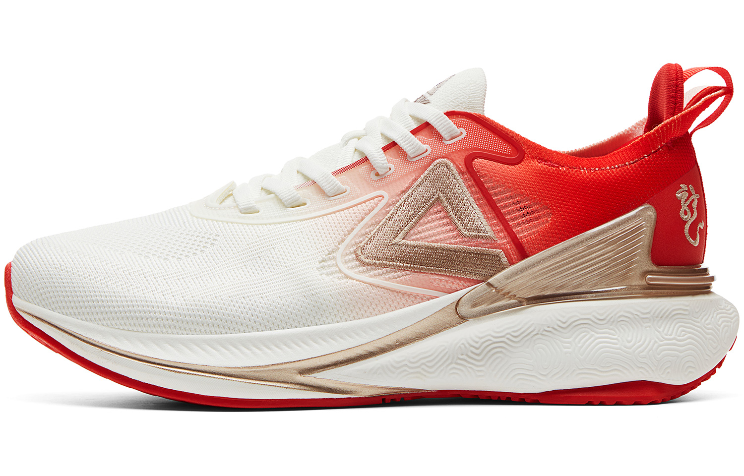 PEAK Taichi 6.0 Cushioning Breathable Low top Running Shoes Women’s Beige White Red